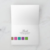 Palette Artiste de maquillage de Carte de remercie (Intérieur)