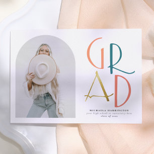 Palette Blauwgroen & Gold Arch & Afstudeerder Fo Kaart
