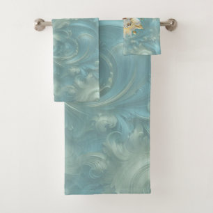 Palette bleu clair sur une conception de barogue e
