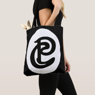 Palette & Chisel Zwarte Logo Tote Draagtas