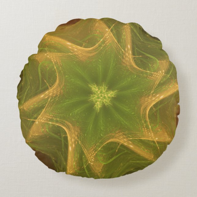 Palette Coussin ronde fractée vert clair (Devant)