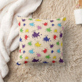 Palette d'artiste Tache d'encre Coussin éclaboussu (Couverture)