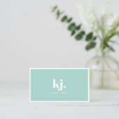 Palette de couleurs | Carte de visite Monogramme (Debout devant)