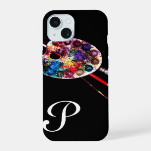 PALETTE DE COULEURS D'ARTISTE MONOGRAMME Noir