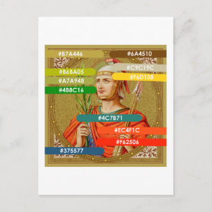 Palette de couleurs pour la carte postale de St. S