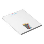 Palette de crayons de couleur Bloc-notes pour ense (Incliné)
