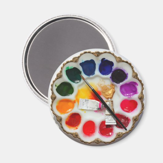 Palette de l'artiste "What Deviled Eggs ?" Magnet (Recto/Verso)