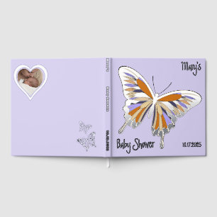 Palette de papillon Baby shower de palette argent