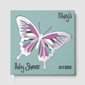 Palette de papillon Baby shower de palette argent (Recto)