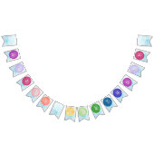 Palette de peinture aquarelle Bannière d'anniversa (Tout)