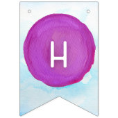 Palette de peinture aquarelle Bannière d'anniversa (Deuxième drapeau)