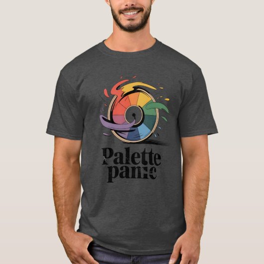 Palette Panic | Funny Artist Humor T-shirt (Voorkant)