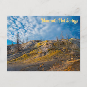 Palette Springs Sunrise Mammoth Hot Springs Briefkaart