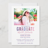 Palette Ultra Violet Graduation Party invitation (Devant)