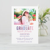 Palette Ultra Violet Graduation Party invitation (Debout devant)