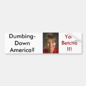 Palin1 Bumpersticker (Voorkant)