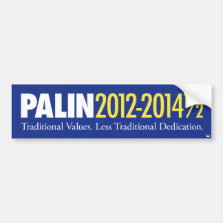 Palin 2012-2014 1/2 bumpersticker