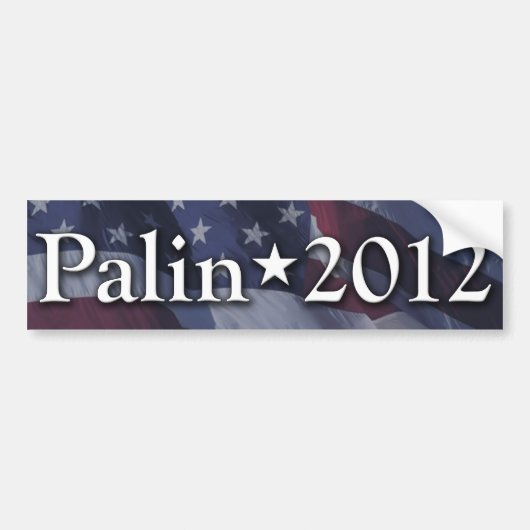 Palin 2012 Bumpersticker (Voorkant)
