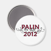 Palin 2012 Vine Magnet rond (Recto/Verso)