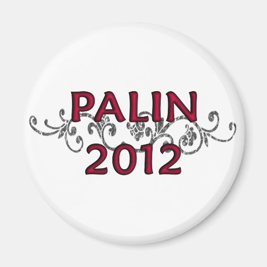 Palin 2012 Vine Magnet rond (Devant)
