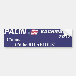 palin bachmann 2012 bumpersticker