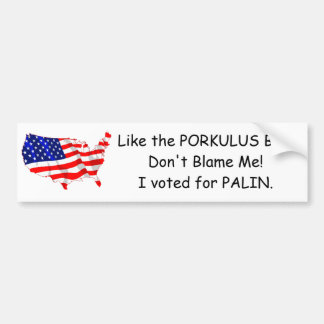 PALIN-Bumpersticker Bumpersticker