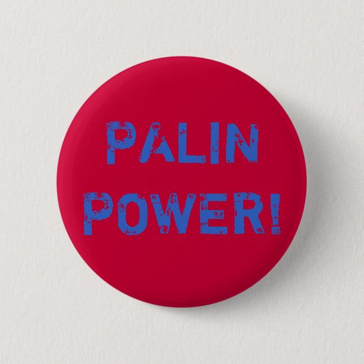 PALIN POWER! pincode Ronde Button 5,7 Cm (Voorkant)