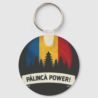 Palinca power - driekleurige vlag sleutelhanger