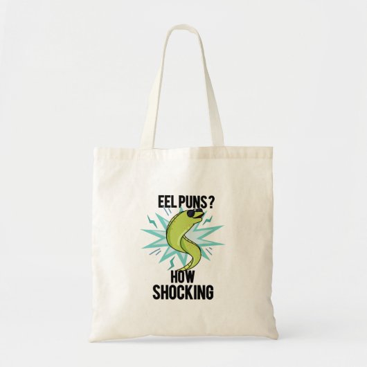 Paling Puns Hoe Schokkend Grappig Dier Pun Tote Bag (Voorkant)