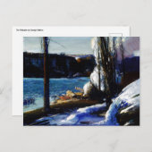 Palisades in Winter George Bellows Briefkaart (Voorkant / Achterkant)
