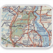 Palisades Interstate Park  kaart Sticker (Voorkant)