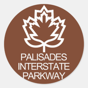 Palisades Interstate Parkway Sign, Verenigde State Ronde Sticker