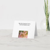 Pâlissez - la carte de note rose de cactus de Noël (Dos)