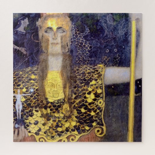 Pallas Athena, Gustav Klimt Legpuzzel (Verticaal)