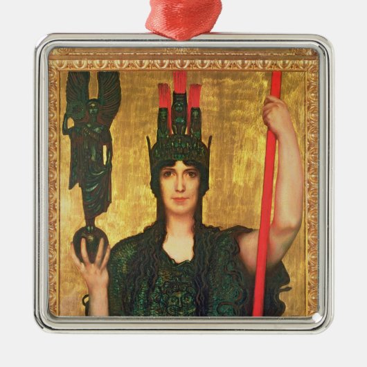 Pallas Athena Metalen Ornament (Voorkant)