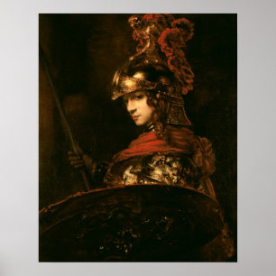 Pallas Athena of, gepantserd, 1664-65 Poster