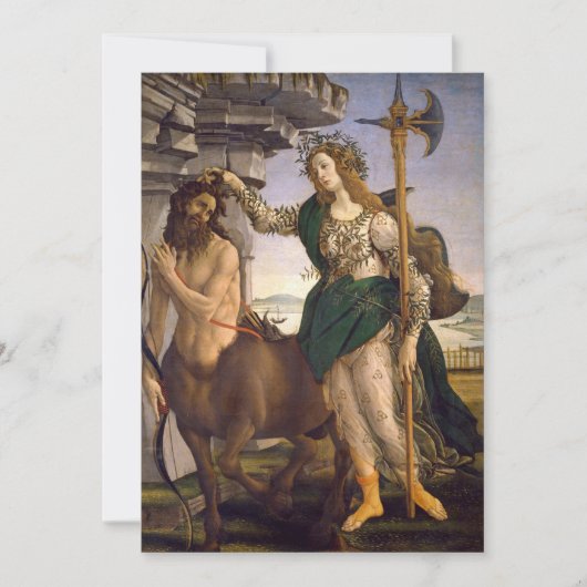 Pallas en het centrum | Botticelli (Voorkant)