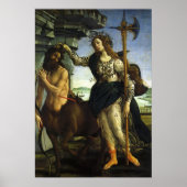 Pallas en het centrum door Sandro Botticelli Poster (Voorkant)