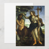 Pallas (Minerva) en de centaur van Sandro Botticel (Voorkant / Achterkant)