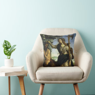 Pallas (Minerva) en de centaur van Sandro Botticel Kussen