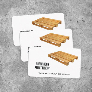Pallet pick-up levering visitekaartje