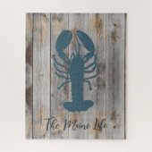 Pallet rustique Puzzle de homard personnalisé (Vertical)