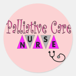 Palliatieve zorg Verpleegkundige geschenken Ronde Sticker