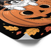 Pallon Costume On Pumpkin Halloween Pallon Poster (Hoek)