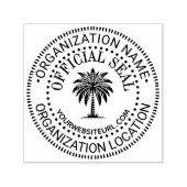 Palm #1 Generic Custom Officiële Seal Naam Loc URL Zelfinktende Stempel (Design)
