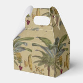 Palm Antiek tropische vruchten botanische kunst Bedankdoosjes (Achterkant)