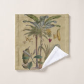 Palm Antique Fruit Tropical Art Botanique (Gant de toilette)