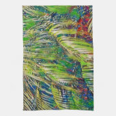 Palm Art Feuille en Vert Serviette de cuisine (Vertical)
