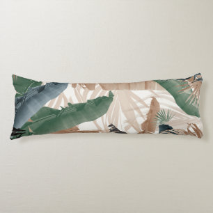 Palm Banana Leaves Bliss (herfstkleuren) 1 #tropis Lichaamskussen