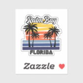 Palm Bay, Florida Sticker (Vel)